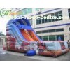 Customized Outdoor Inflatable Slide / Commercial Fire Truck Inflatable Slide