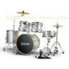 professional Radium 5 Piece Silver sound percussion junior drum set OEM