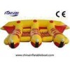PVC Towable Inflatable Flying Fish Boat For Water Amusement Equipment