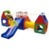 Kids Outdoor Commercial Plastic Playground Slide Equipments