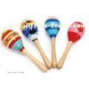 Wood Toy Music Instrument , Cute Colored Orff Wooden Maracas