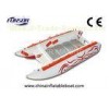 Comfortable Three Person 3.8m High Speed Inflatable Boats For Fishing
