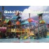 Aqua Park Water Playground Equipment With Fiberglass Spiral Water Slide