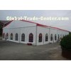 Waterproof 500 People Clear Span Tent , White Fabric Aluminum 9 x 30