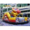 Promotion Commercial Small Cartoon Car Inflatable Slide For Outdoor Entertainment