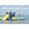 Inflatable Aquatic Water Trampoline For Water Parks 0.9mm PVC Tarpaulin