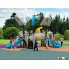China kindergarten outdoor playground equipment slide set FY06201