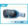 White Blue Snow Ski Goggles Glasses For Sport TPU Frame Gray Lens With Silver Coating