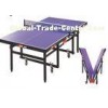 Double Rollaway Indoor Table Tennis Table , International Standard Pingpong Table