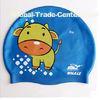 Fasion and Health Silicone Childrens Swimming Hats Blue Swim Cap OEM
