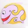 Personalized Pink Silicone Kids Swimming Hats Toddler Swim Cap OEM