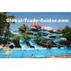Funny Water Sport Games Fiberglass Water Slides for Kids' Water Playground 20m ~ 30m Length