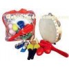 Custom Orff Kids Musical Instrument With Plastic Bag 6 Pieces Wood Percussion Set