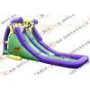 Custom Large Inflatable Water Slide Obstacle Course For Residential Kids Pool