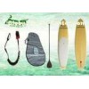 Swallow Tail SUP bamboo paddle board with deck / Double Cancave