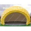 Children Yellow Waterproof inflatable building structures For Entertainment