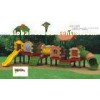 Children Outdoor Plastic Playground Slide Equipment 6.9*3.6*3.5m