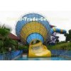 Fiber Glass Steel Pipe Tornado Water Slide / Outdoor Adult Water Slides