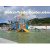 Outdoor Water Playground With Commercial Spiral Water Slide