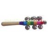 Colorful Sleigh Bell Kids Musical Instrument , Wood Children Music Toy