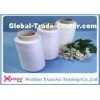 Dyeing Tube Spun Polyester Thread / Polyester Spun Yarns Eco-friendly and Raw White