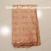 African Embroidery Peach Lace Fabric