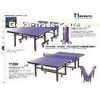 Double Folding Indoor Table Tennis Table , Official Game Power Table Tennis Table