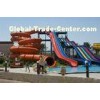 Commercial Huge Toddler Water Slide , Custom Pool Water Slides 4 Lines 6mm - 8mm