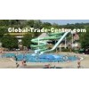 Outdoor Aqua Park Swimming Pool Slides , commercial family adult Open slide