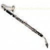 Alto Clarinet Woodwind Musical Instruments Eb Key Un-Detached Copper Bell , Silver Plated Mouth Pipe