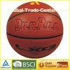 Durable indoor TPU leather Laminated Basketball 7# with Rubber badder