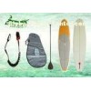 Clear Resin wooden sup boards all rounder for the surf or cruising the flat water