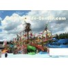 Skull Style Water Playground Equipments With fiberglass water slide and water play