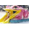 Customized Frog Type Small Water Slides , Fiberglass Water Slides for Kids