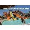 Children Fiberglass Water Slides Combination Water Slide For Holiday Resort