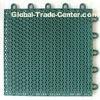 Environmental-friendly Blue Volleyball Court Floor, Plastic Interlocking Sports Flooring