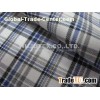 Yarn Dyed Twilling Plaid Cotton Wool Fabric with Liquid Ammonia Finish