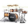 Professional Lacquered Birch Wood 7 Piece Adult Drum Set With Remo Drumhead