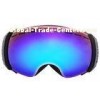 Adult Blue PC Lens Reflective Snowboard Goggles for Youth , Tri - density Face Foam