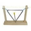 Iron Frame Triangle Toy Musical Instrument With Wood Stand Hand Percussion Wooden Toy