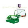 Electronic Portable Hydraulic Basketball Stand , Green Adjustable Basketball Stand