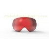 TPU Revo Green Red Snowboarding Goggles with Flexible Lens and Strap