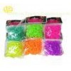 Rainbow Loom Rubber Band With Iridescent , Mini Hook And S Clips
