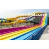 Giant Interactive Racing Fiberglass Water Slides with Multi Lane , Customized