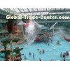 Water Playground Equipment With Fiberglass Spiral Water Slide and toys For water park