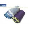 Multifunction Thick Soft Non Skid Microfiber Yoga Towel With White Edge Gray