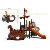 Outdoor Wooden Train Playground Equipment for Amusement Park