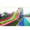 Family / Children Fiberglass Rainbow Water Slide , Red / Green / Blue Customized Slides