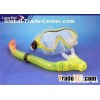 Junior safety yellow color or custom made snorkel mask glasses for 3 to 7 years
