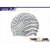 Customize cool extra large printed logo soft silicone swim cap for men